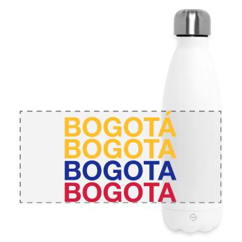 BOGOTA Colombia Kolumbien - Panorama Isolierflasche 500 ml - Weiß - Vorne