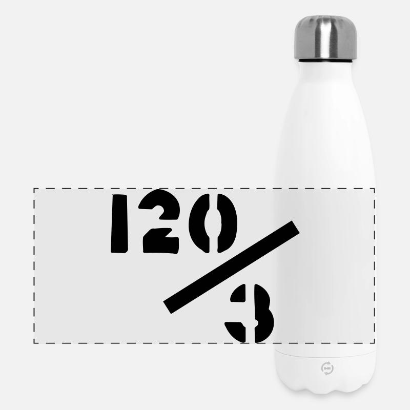 40 years - 120/3 - Panoramic Thermal Bottle 500 ml - white