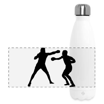 Boxkampftraining - Panorama Isolierflasche 500 ml - Weiß - Vorne