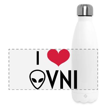 Ovni Ufo Extraterrestre Espace Geek Planète - Gourde isotherme panoramique 500 ml - blanc - Devant