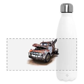 Altes Auto - Panorama Isolierflasche 500 ml - Weiß - Vorne