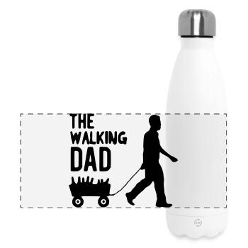 The walking dad - Gourde isotherme panoramique 500 ml - blanc - Devant