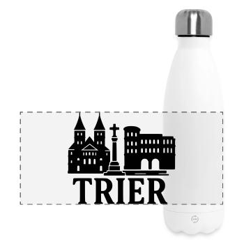Trier Landmark Silhouette - Panoramic Thermal Bottle 500 ml - white - Front