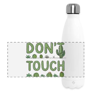 Do Not Touch — Green Cactus - Panoramic Thermal Bottle 500 ml - white - Front