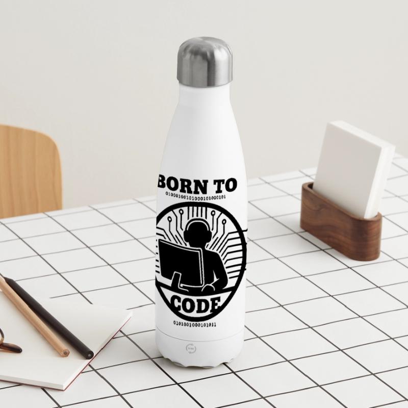 Codeur né pour coder Programmeur Gourde isotherme panoramique 500 ml