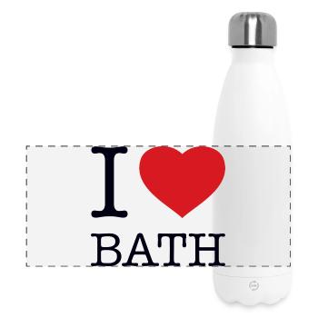 I LOVE BATH - Panoramic Thermal Bottle 500 ml - white - Front