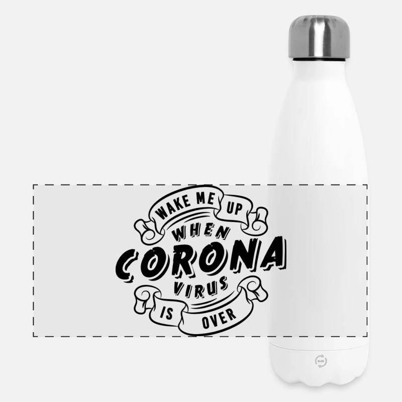 Wake me up.... - Panoramic Thermal Bottle 500 ml - white