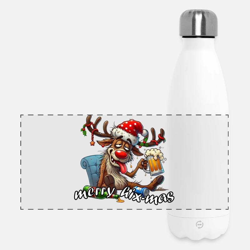 Merry Hix-Mas - Panoramic Thermal Bottle 500 ml - white