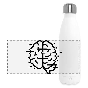 Brain Glitch Headache - Panoramic Thermal Bottle 500 ml - white - Front