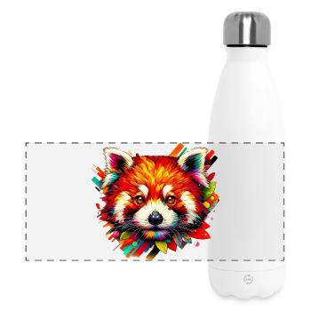 Red panda - Panoramic Thermal Bottle 500 ml - white - Front