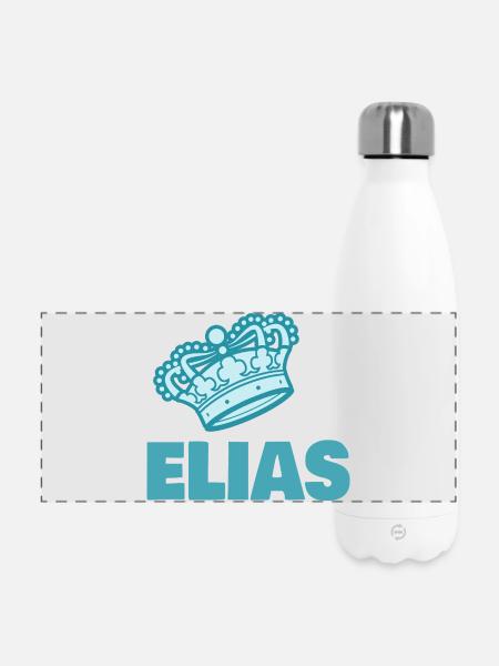 Vorname Elias - Panorama Isolierflasche 500 ml - Weiß