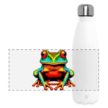Frosch - Panorama Isolierflasche 500 ml - Weiß - Vorne