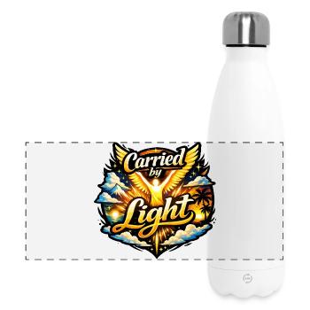 Vom Licht getragen - Panorama Isolierflasche 500 ml - Weiß - Vorne