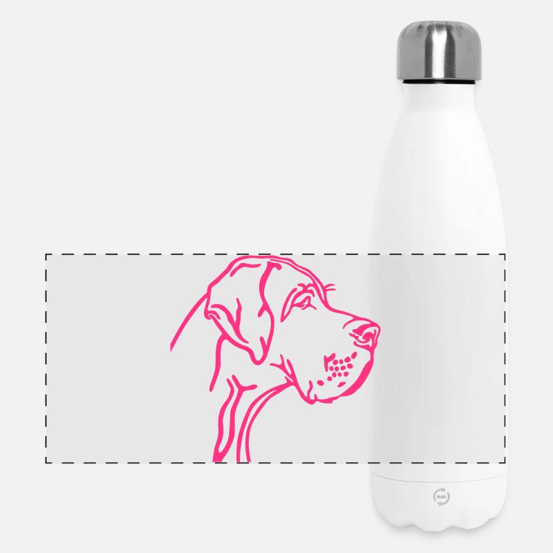 Great Dane - Panoramic Thermal Bottle 500 ml - white