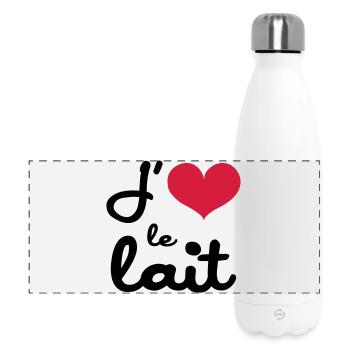 J'aime le lait - Bébé - Gourde isotherme panoramique 500 ml - blanc - Devant