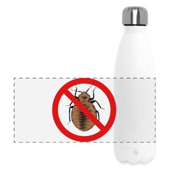 bed bug, bed bug - Panoramic Thermal Bottle 500 ml - white - Front