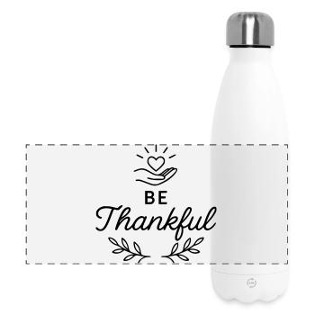 Be Thankful - Panoramic Thermal Bottle 500 ml - white - Front