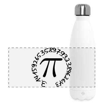 Pi - Gourde isotherme panoramique 500 ml - blanc - Devant