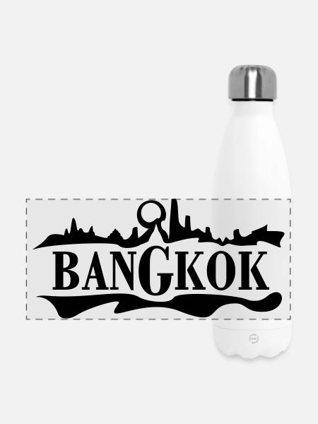 Bangkok - Panorama Isolierflasche 500 ml - Weiß