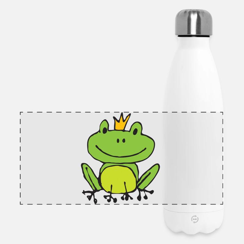 Frog or prince? - Panoramic Thermal Bottle 500 ml - white