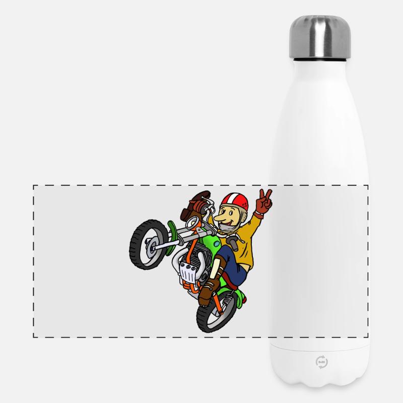 trialmoto_austria - Panoramic Thermal Bottle 500 ml - white