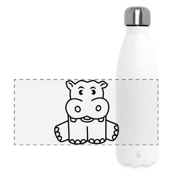 Hippo - Panoramic Thermal Bottle 500 ml - white - Front