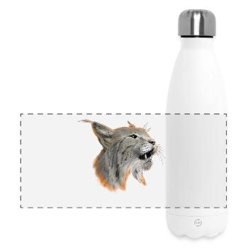 Luchs - Panorama Isolierflasche 500 ml - Weiß - Vorne