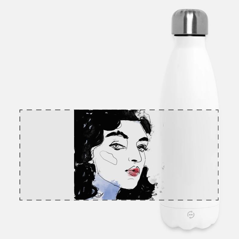 Kunst - Panorama Isolierflasche 500 ml - Weiß
