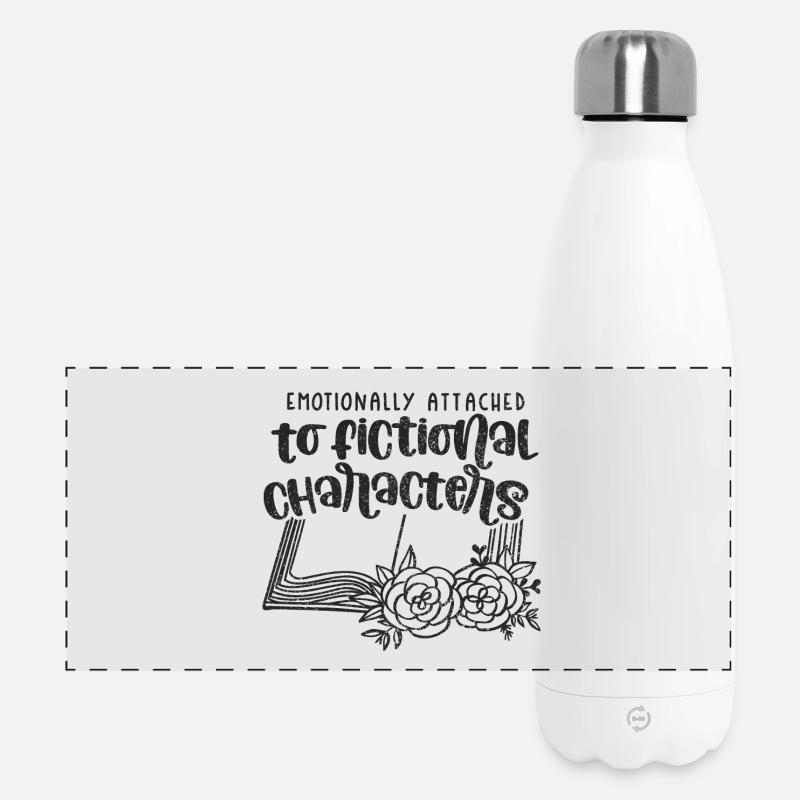 Buch BĂĽcher Leseratte BĂĽcherwurm Autor Geschenk - Panorama Isolierflasche 500 ml - WeiĂź