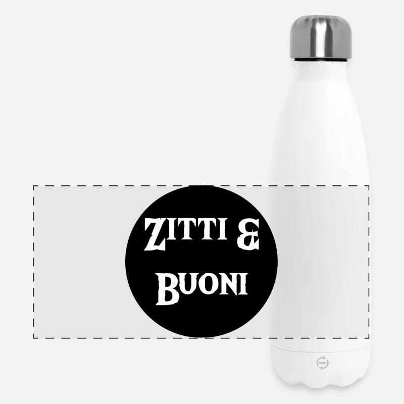 Zitti & Buoni - Panoramic Thermal Bottle 500 ml - white