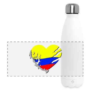 Colombie - Gourde isotherme panoramique 500 ml - blanc - Devant