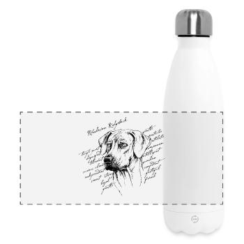 Rhodesian Ridgeback - Gourde isotherme panoramique 500 ml - blanc - Devant