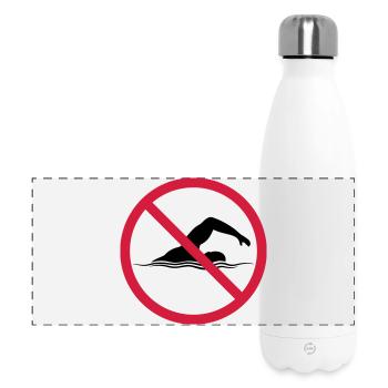 Forbidden Shield Swimming - Panoramic Thermal Bottle 500 ml - white - Front