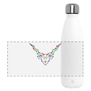 Sterne Steinbock Horoskop Esoterik Konstellation - Panorama Isolierflasche 500 ml - Weiß - Vorne