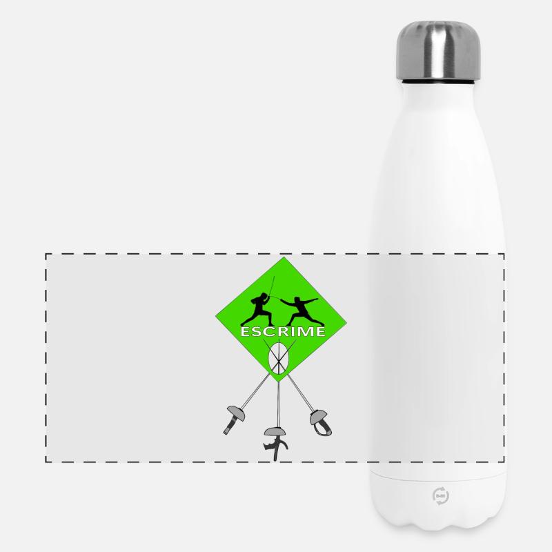 Fencing - Panoramic Thermal Bottle 500 ml - white