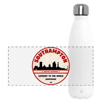 Southampton Gateway City Patch - Panoramic Thermal Bottle 500 ml - white - Front