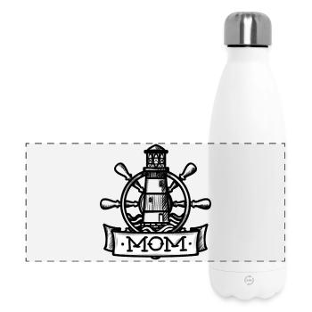 Seafarers' MOM (for seafarers) - Panoramic Thermal Bottle 500 ml - white - Front
