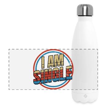 I Am Single - Panoramic Thermal Bottle 500 ml - white - Front