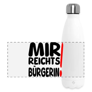 reicht mir Bürgerin - Panorama Isolierflasche 500 ml - Weiß - Vorne