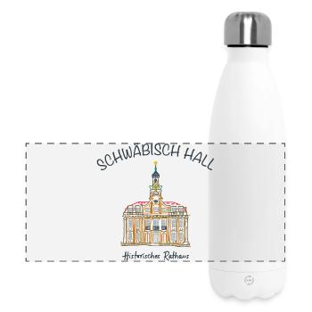 Schwäbisch Hall, Historic Town Hall, Germany - Panoramic Thermal Bottle 500 ml - white - Front