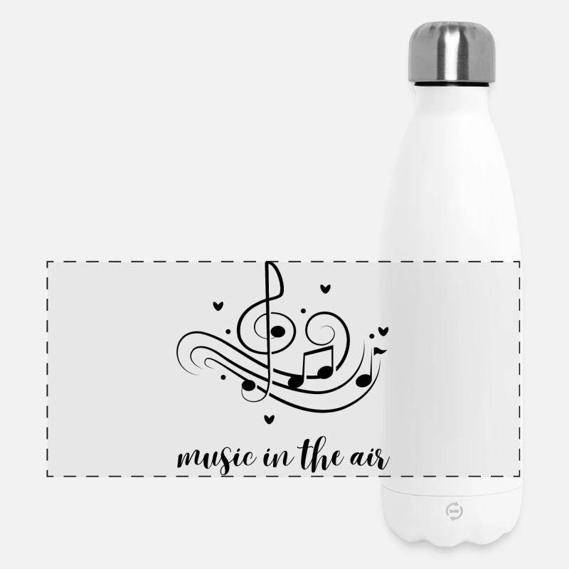 music in the air - Panoramic Thermal Bottle 500 ml - white