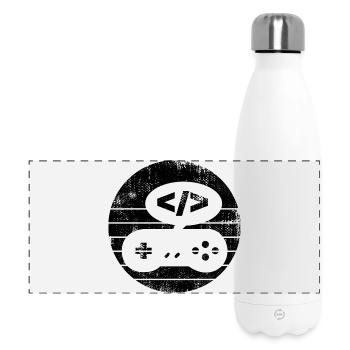Videospiel Programmierer - Panorama Isolierflasche 500 ml - Weiß - Vorne