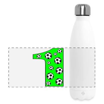 Number 1 - NUMBER ONE - FOOTBALL - Panoramic Thermal Bottle 500 ml - white - Front