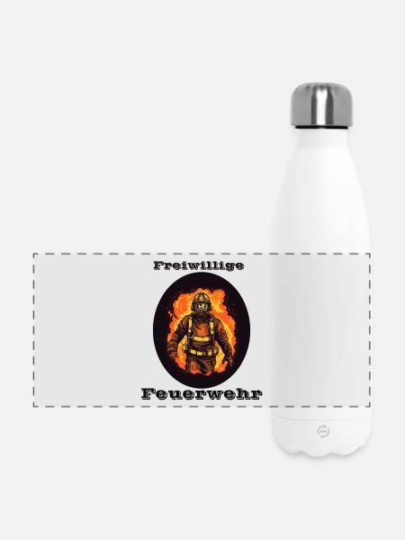 Freiwillige Feuerwehr - Panorama Isolierflasche 500 ml - Weiß
