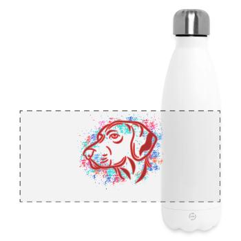 Chien Animaux de compagnie préférés Jouet en peluche - Gourde isotherme panoramique 500 ml - blanc - Devant