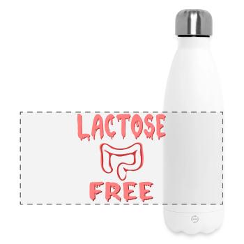 LAKTOSEFREIE DIÄT - DARM - Panorama Isolierflasche 500 ml - Weiß - Vorne