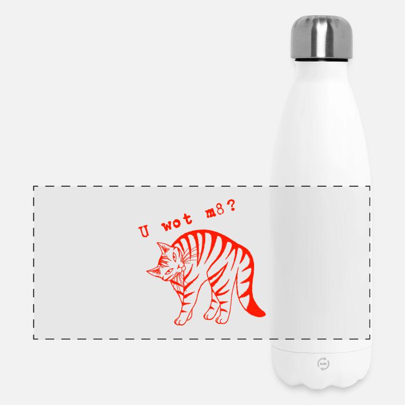 Was meinst du, Kumpel? - Panorama Isolierflasche 500 ml - Weiß