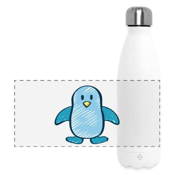Pinguin - Panorama Isolierflasche 500 ml - Weiß - Vorne