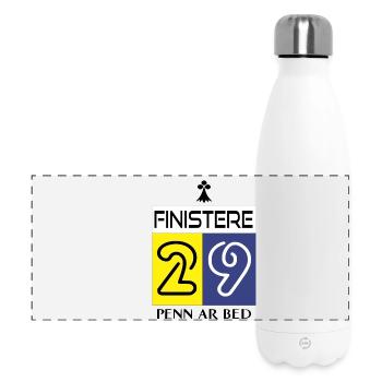Finistère - Gourde isotherme panoramique 500 ml - blanc - Devant