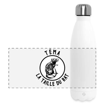 Tema the size of the rat - Panoramic Thermal Bottle 500 ml - white - Front